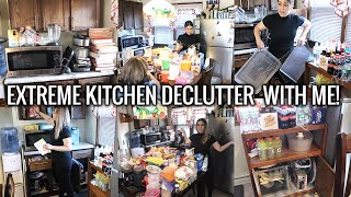 Most Extreme Kitchen Declutter With Me PT2 | Decluttering Years Of Stuff | Let's Do This!!!