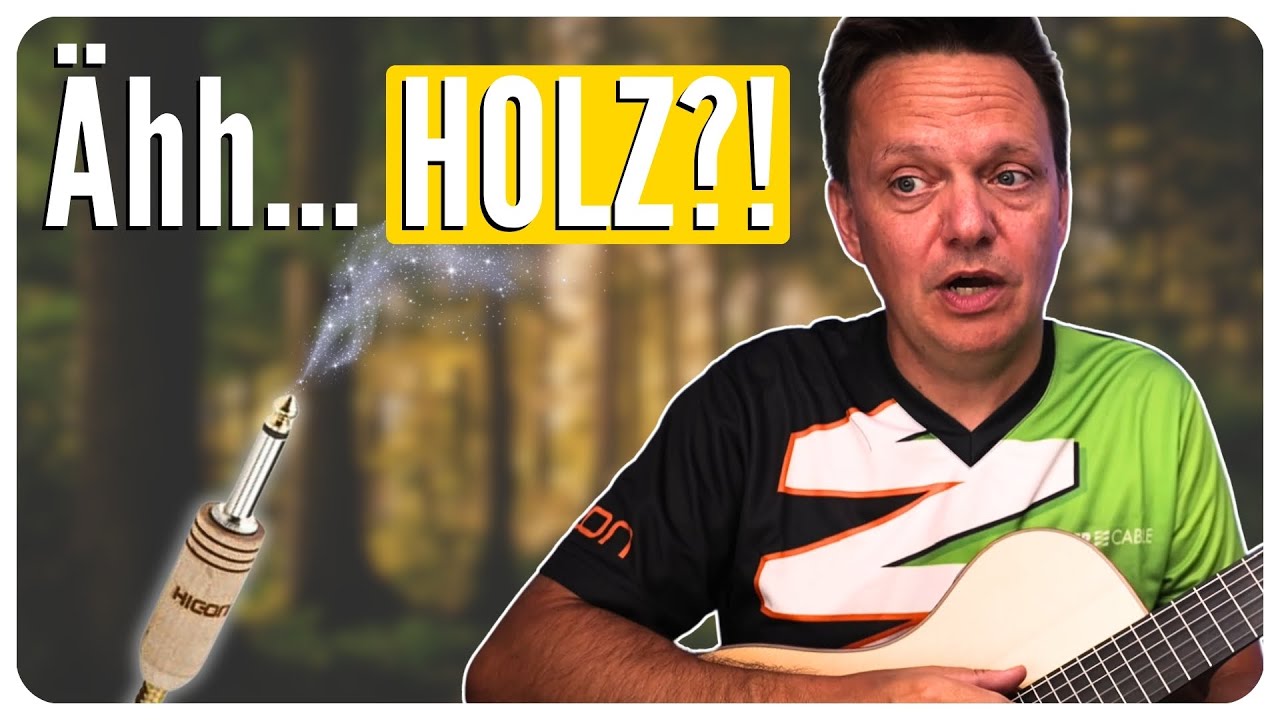 Es gibt jetzt Gitarrenkabel aus Holz?!