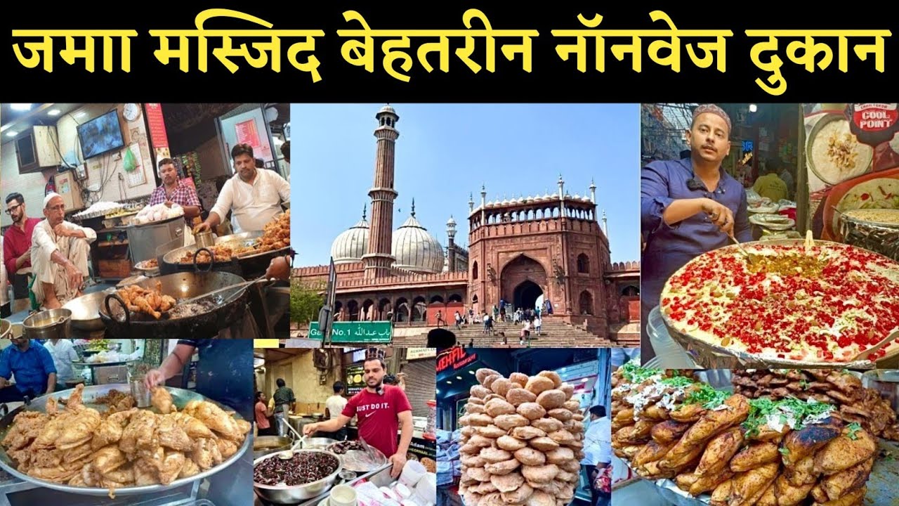 Delhi Jama Masjid non veg market | best non veg market