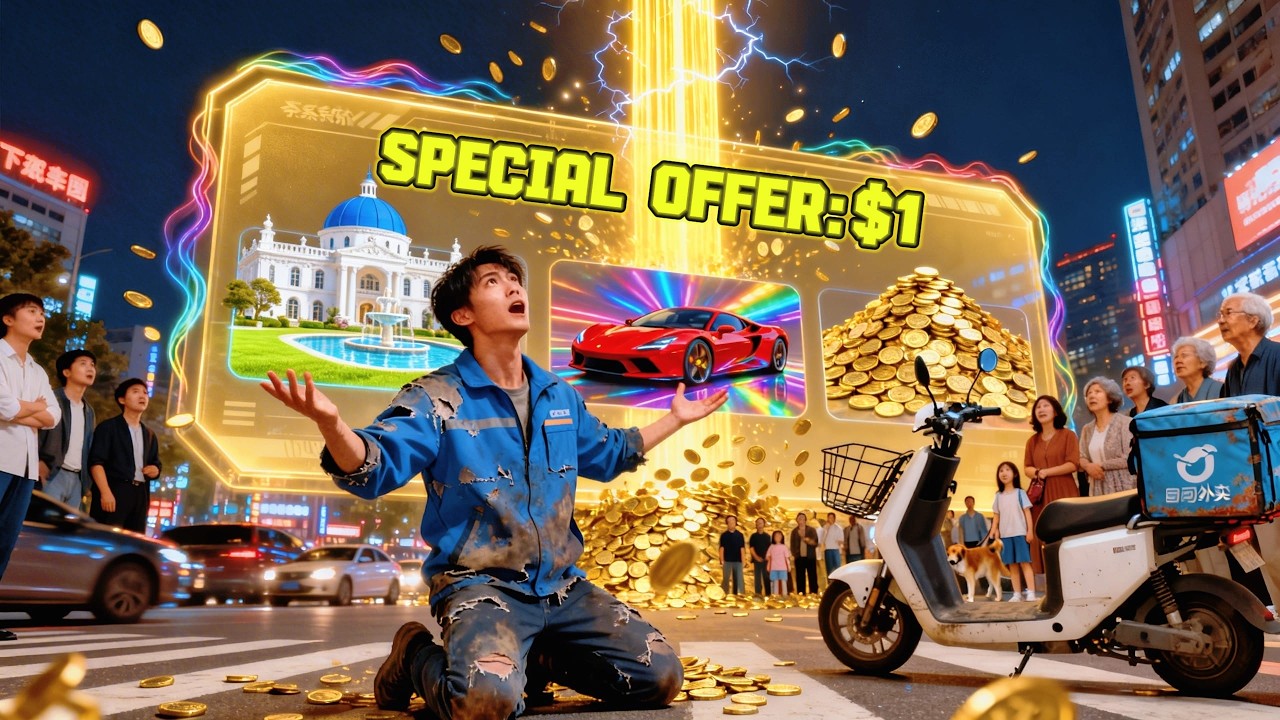 Poor Guy Accidentally Travels to a Cheap World.He Buys Luxury Cars and Mansions for Just 1 Dollar.