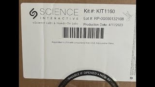 Unboxing KIT 1160 - BIO 101