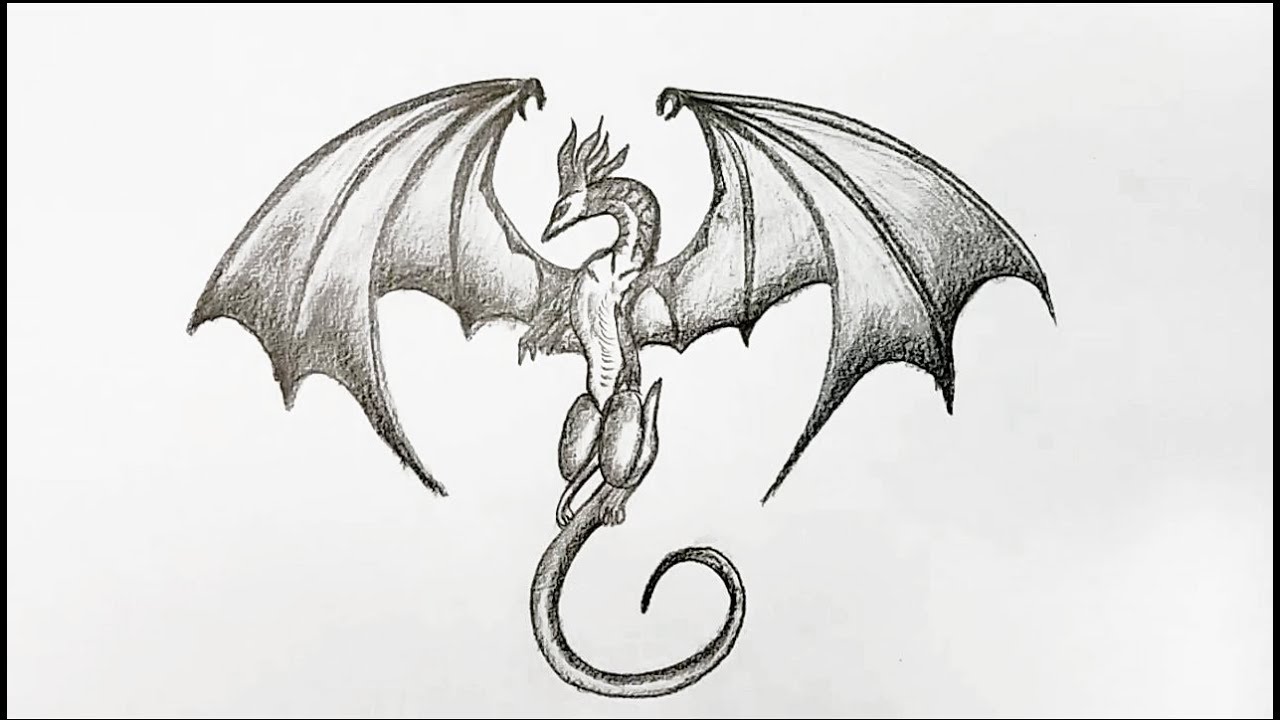 easy drawing of a dragon