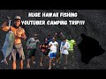 Huge hawaii fishing youtuber camping trip  ft skysdaily808 yessah fishing and dremix