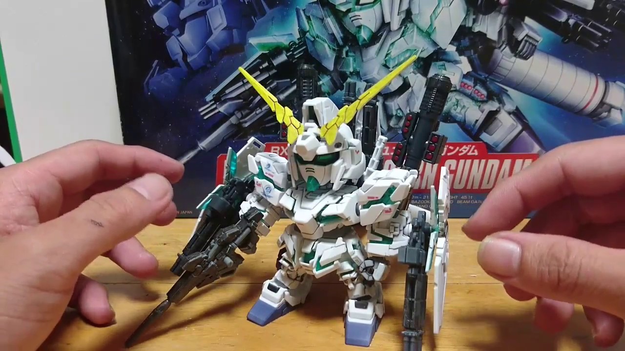 ガンプラレビュー BB戦士 FAユニコーンガンダム - YouTube