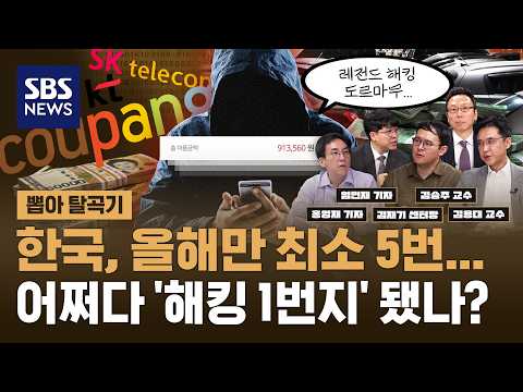 한국, 왜 ‘해킹 최약체’ 됐나?…속절없이 뚫린 쿠팡·통신 대기업들 “이제 내 돈이 위험하다” ft. 김재기 센터장 · 김승주 교수 · 김용대 교수 | SBS 경제탈곡기
