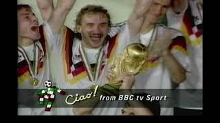 World Cup Final 1990 BBC1 ending