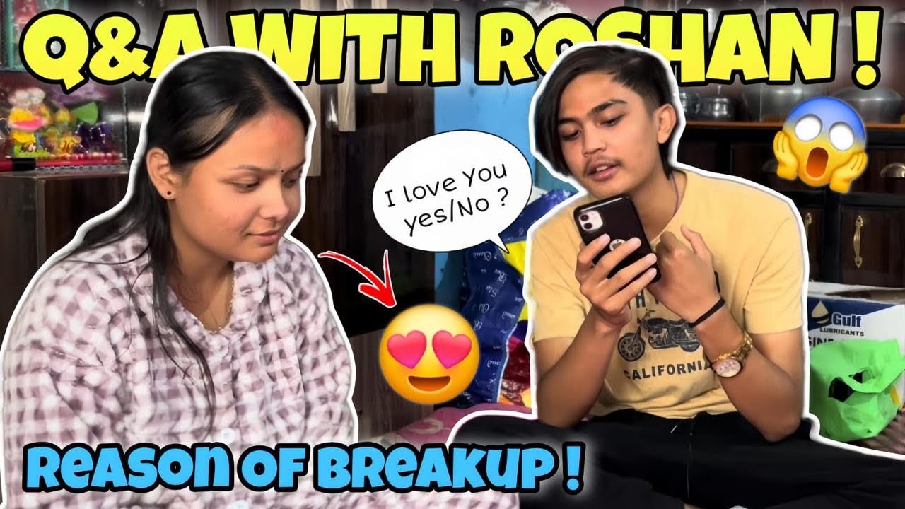 First Time Roshan Snaga Q&A☺️Garda Yesto Sama Ko Question Aauxa Vanni Sochako thiyana🥹