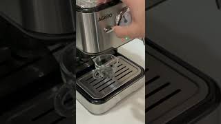 First coffee with an upgraded setup ☕️ AGARO Imperial Espresso Coffee Maker #asmr #coffee #espresso