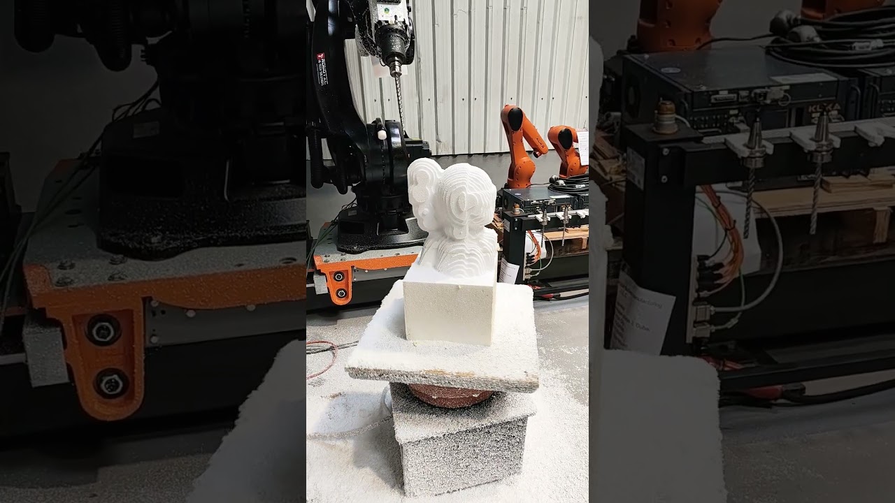 SprutCAM and KUKA robots. KAWS rough milling 
