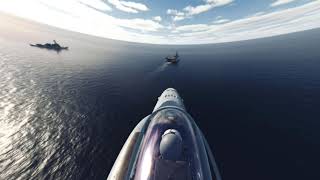 F/A-18 Hornet Braking and Hitting the Deck in 3D VR180 DCS screenshot 5