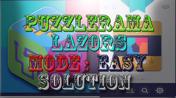Puzzlerama Android Game play (Lazors Easy Level 01-50)