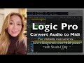 Logic pro  convert audio to midi for melodic lines  the bass