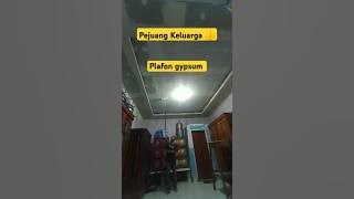 Pengecetan plafon gypsum #shortvideo #seputarbangunan