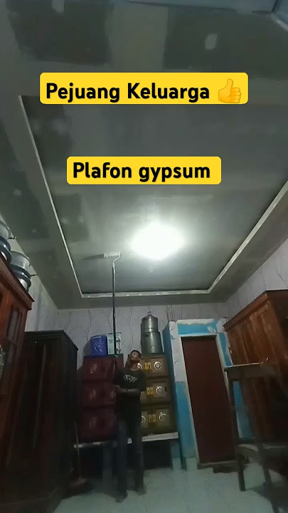 Pengecetan plafon gypsum #shortvideo #seputarbangunan