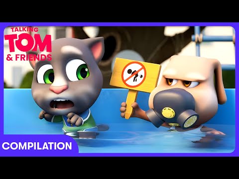 Talking Tom - Melanggar Aturan Kolam | WildBrain Anak-Anak | WildBrain Anak-Anak