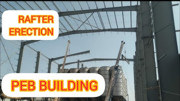 PEB BUILDING RAFTAR ERECTION #PEB#civil #new #building #technology #creative #infrastructure #video