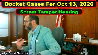 Judge Fleischer's Criminal Court Docket October 13th, 2026 - Vikky's Court Watch