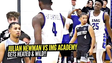Julian Newman GETS SUPER HEATED vs IMG Academy!!! ...