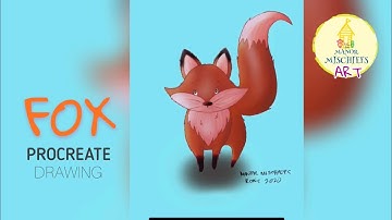 Procreate Drawing | Cute Fox