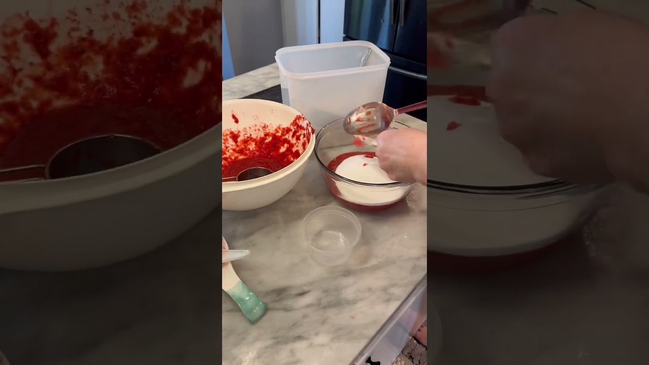 Homemade strawberry freezer jam is the best jam!