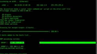 ettercap packet sniffing part 2
