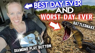 diamond play button crazy rattlesnake encounter