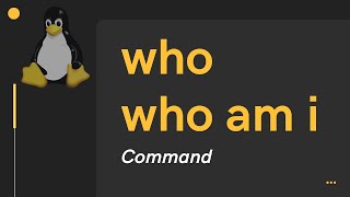 Linux who Command | Hindi