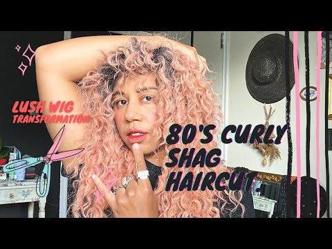 GRWM| Hang out & cutting my 'Lush Wigs' Curly Lace Front into a shag!