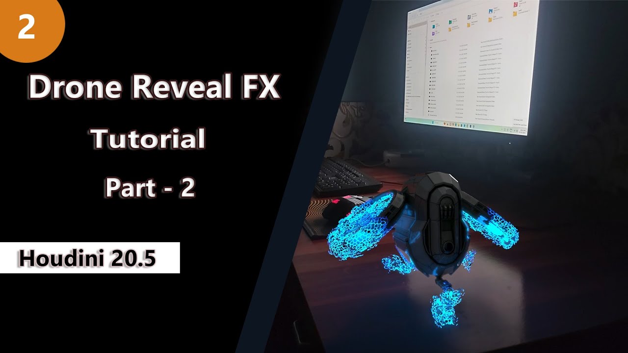 DroneRevealFx part2 Creating Hexagon FX | Houdini 20.5 Tutorial - YouTube