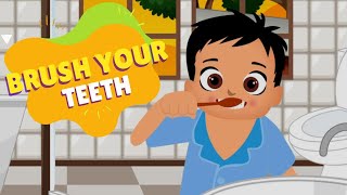 Brush Your Teeth Rhymes 🦷 | Kids Songs & Nursery Rhymes | MangoPingo