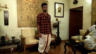 How to wear Dhoti |Panjagajam| How to wear Panchakacham
