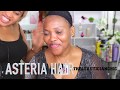 NATURAL  HAIR AND MAKEUP TRANSFORMATION ASTERIA HAIR| MELANIN| BLACK BEAUTY MAKEUP