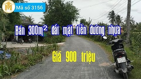 Bán 300m² đất mặt tiền đường nhựa, giá 900 triệu ở Gò Công Tây, Tiền Giang - MS 3156