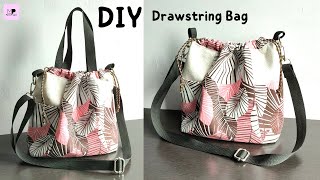 Drawstring Sling Bag Tutorial | Drawstring Tote Bag Tutorial | Drawstring Bag Tutorial