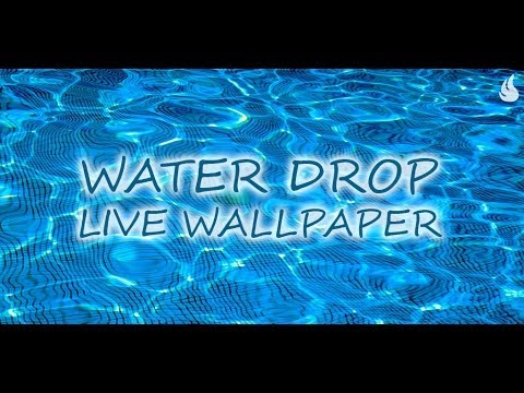 Live achtergrond met waterdruppel