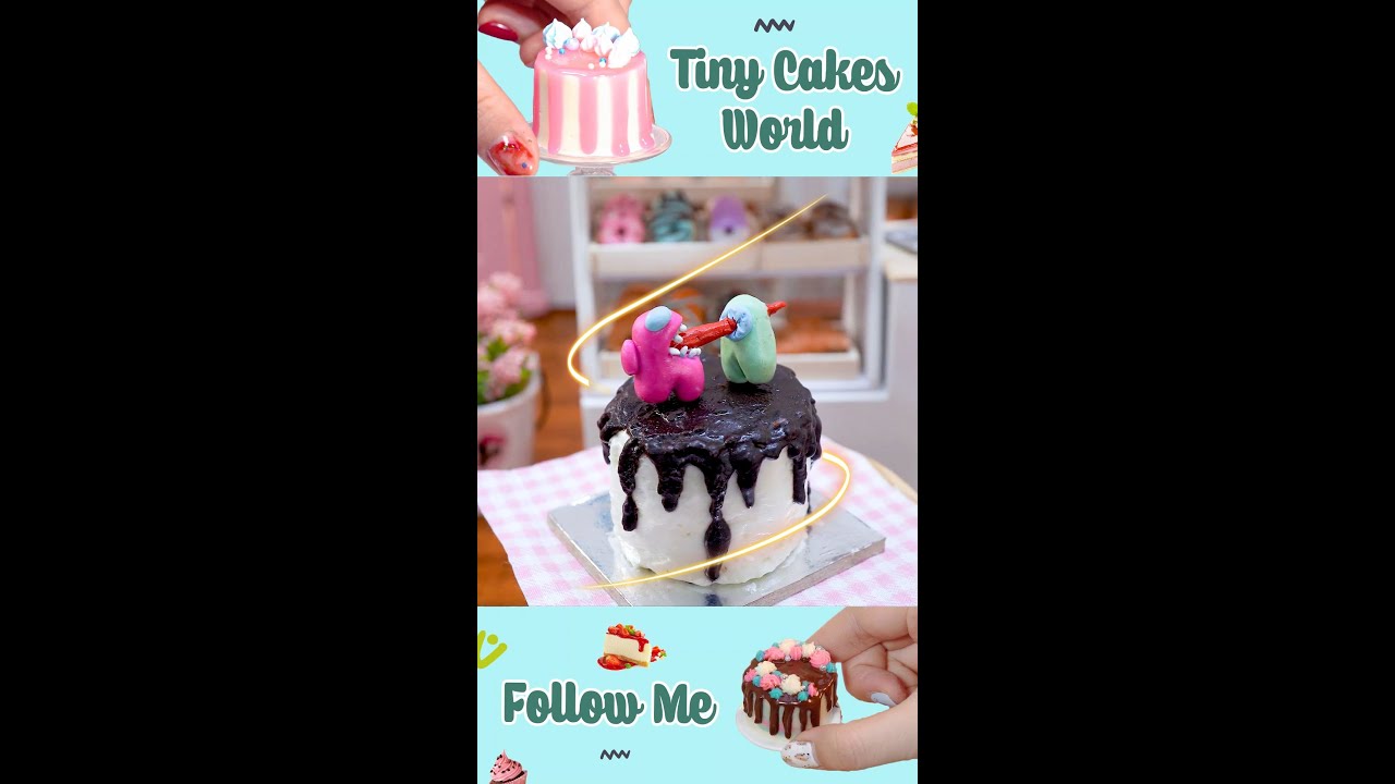 Miniature Chocolate Birthday Cake Decorating 