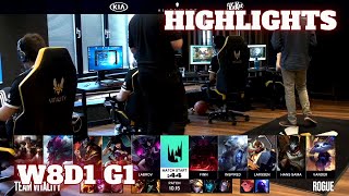 Rogue vs Vitality (Extended Highlights) | Week 8 Day 1 S10 LEC Summer 2020 | RGE vs VIT W8D1