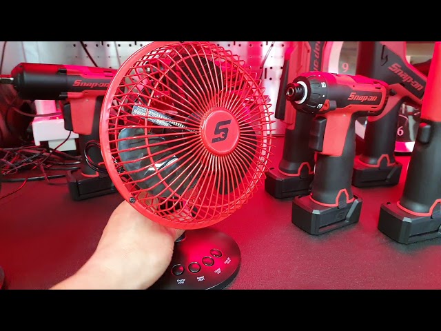 Snap-on KAFAN LED Clock Fan, ✴스냅온 LED 클락 미니 선풍기 - YouTube