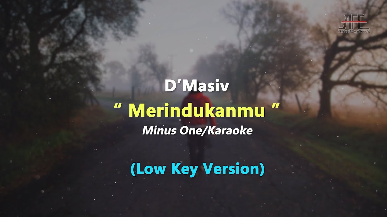 D'Masiv - Merindukanmu | Karaoke - Piano (Low Key/Nada Rendah)