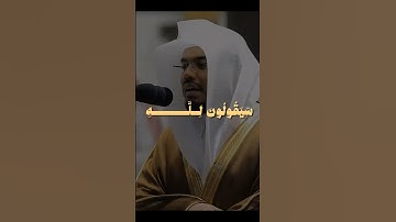 سورة المؤمنين تلاوة ياسر الدوسري.