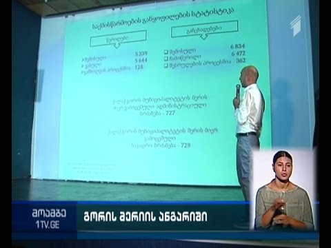 გორის მერმა 1 წლის ანგარიში წარმოადგინა