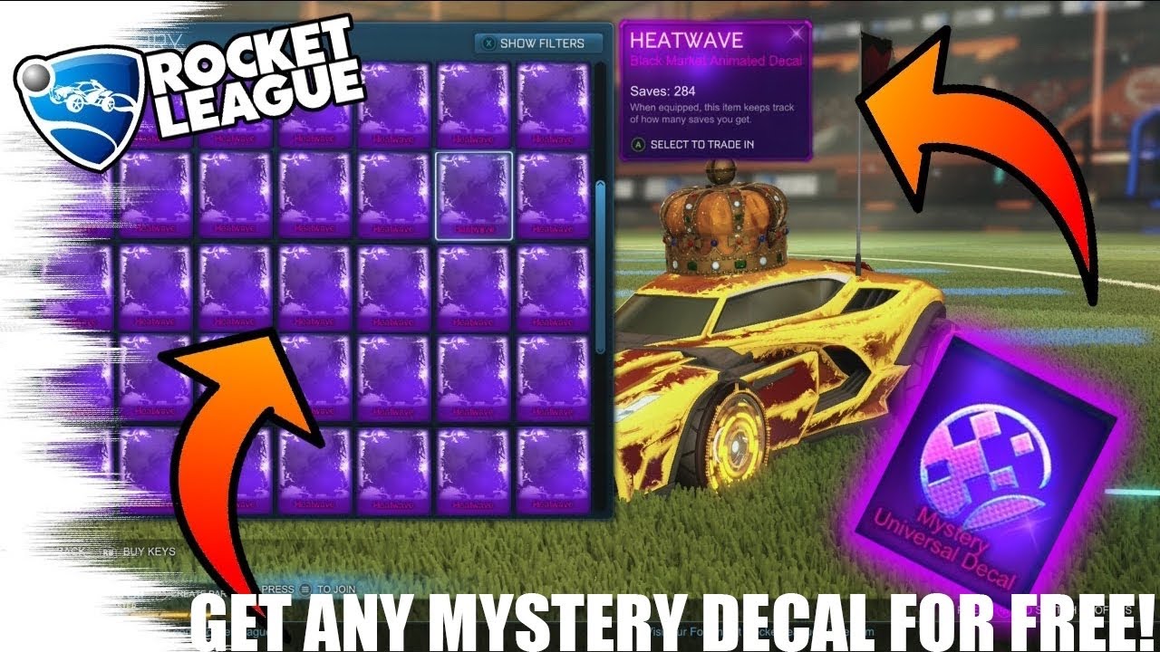 How To Black Markets For FREE In Rocket League YouTube