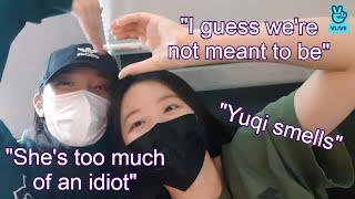 [ENG SUB] (G)I-DLE Shuhua and Yuqi (ShuQi) Fooling Around Again | Imitating The Members On V Live