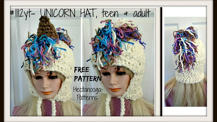 Unicorn Hood Crochet Pattern for Teens and Adults