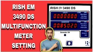 RISH EM 3490 DS MULTIFUNCTION METER SETTING | Multifunction Meter Easy Setting | SS Elechtology |