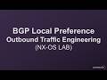 BGP Local Preference Explanation with Lab Demo