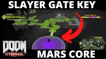 Slayer Key Mars Core Location Doom Eternal Unlock Slayer Gate - Reach The Portal Get To Escape Pod