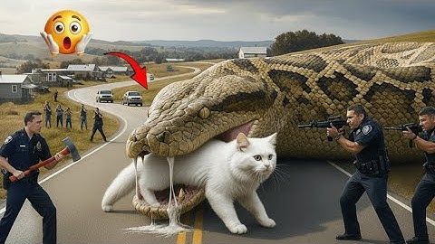 Brave Heroes Save Poor Cat From Deadly Giant Mutant Python🐍