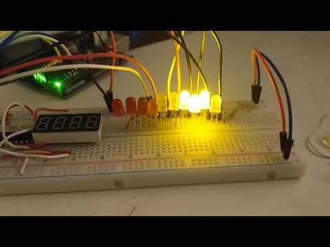 Arduino Clock Project 01 - Binary Counter using only 3 pins (using 595 register)
