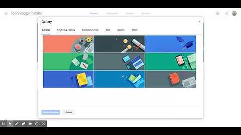 Google Classroom - Create a Classroom and Change Theme